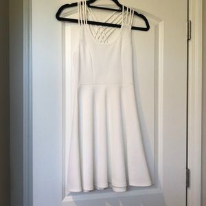 White flowy dress